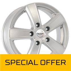 MEGA WHEELS HERCULES 5 SILVER 6.5x16 5/118 ET61 CB71.1