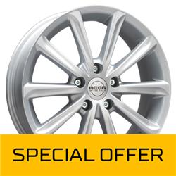 MEGA WHEELS VIRGO SILVER 7x17 5/112 ET47 CB73.2