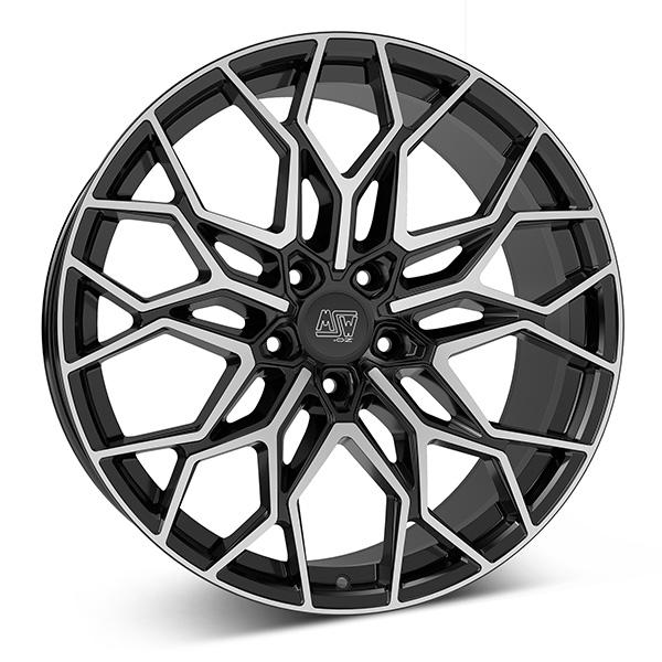 MSW 51 G.BLK/POL 11.5x22 5/130 ET14 CB71.6