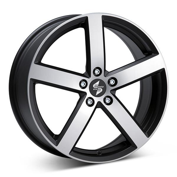 ETA BETA EROS M.BLK/POL 8x18 5/112 ET39 CB66.5