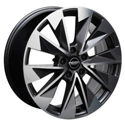 MEGA WHEELS ZENITH ANTHRACITE GREY FRONT POLISHED 8.5x19 5/112 ET42 CB57.1