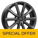 MEGA WHEELS VIRGO DARK MAT ANTHRACITE GREY 7x17 5/112 ET38 CB73.2