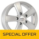 MEGA WHEELS HERCULES 5 SILVER 6.5x16 5/98 ET35 CB58.1